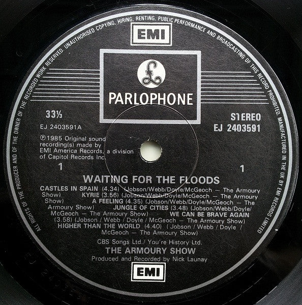 The Armoury Show : Waiting For The Floods (LP, Album)