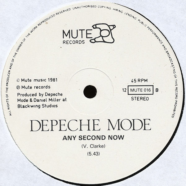 Depeche Mode : Just Can't Get Enough (Schizo Mix) (12", Single, RP, MVS)