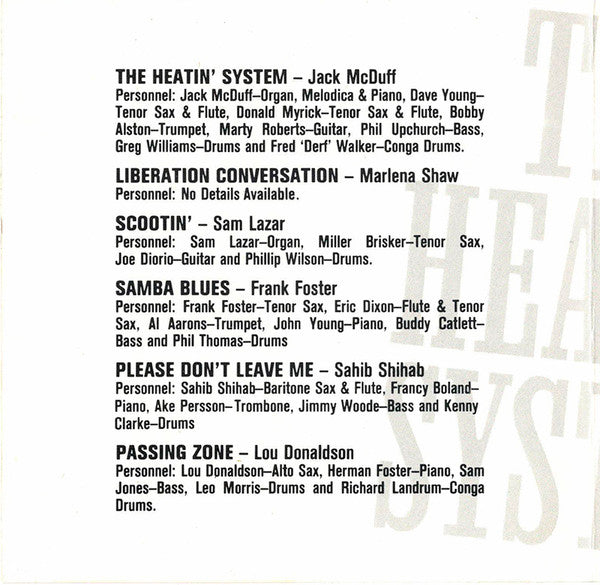 Various : The Heatin' System - Essential Argo/Cadet Grooves Vol. 2 (CD, Comp)