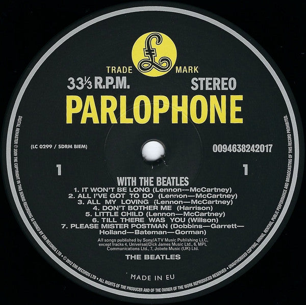 The Beatles : With The Beatles (LP, Album, RE, RM, 180)