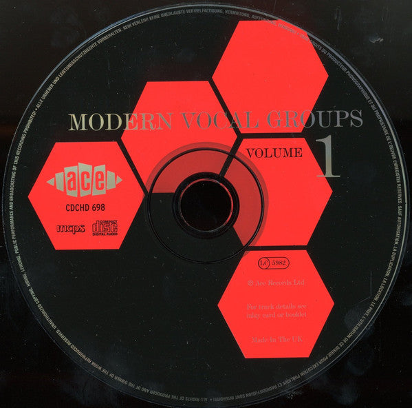 Various : Modern Vocal Groups Volume 1 (CD, Comp, Mono)