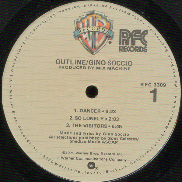 Gino Soccio : Outline (LP, Album, Jac)
