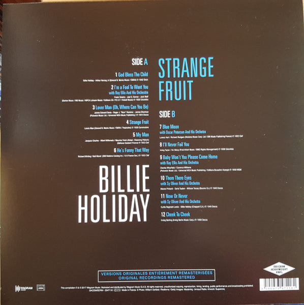 Billie Holiday : Strange Fruit (LP, Comp, RM, 180)