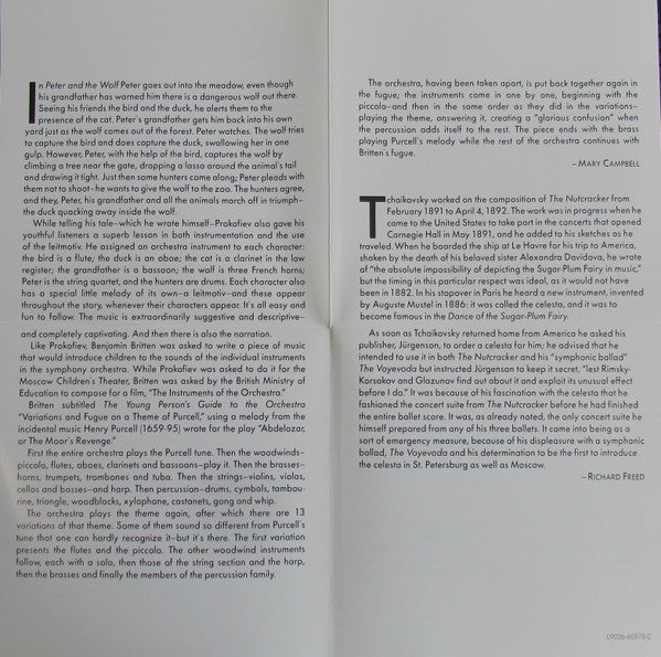 David Bowie - Eugene Ormandy / The Philadelphia Orchestra : David Bowie Narrates Prokofiev's Peter And The Wolf (CD, Album, RM)