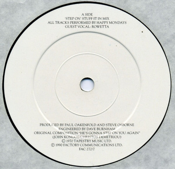 Happy Mondays : Step On (7", Single)