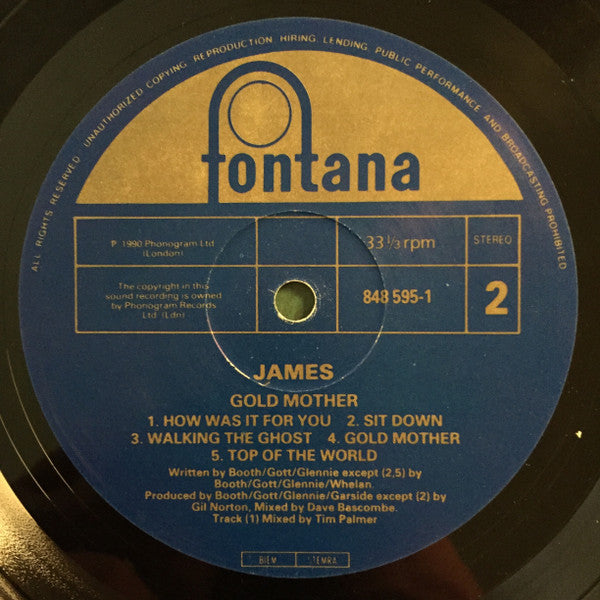 James : Gold Mother (LP, Album, RP)