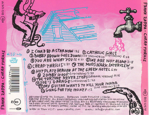 Frank Zappa : Cheap Thrills (CD, Comp, Enh)