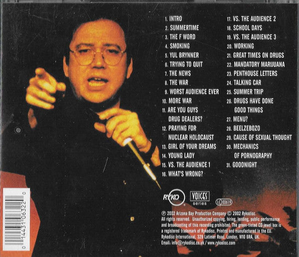 Bill Hicks : Flying Saucer Tour Vol. 1 Pittsburgh, PA. 6/20/91 (HDCD, Album)