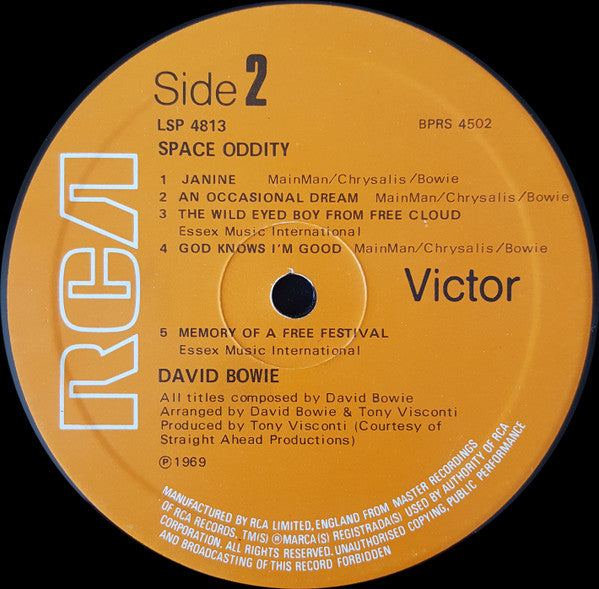 David Bowie : Space Oddity (LP, Album, RE)