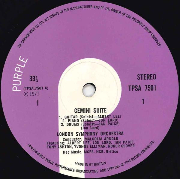 Jon Lord, London Symphony Orchestra : Gemini Suite (LP, Album, Tex)