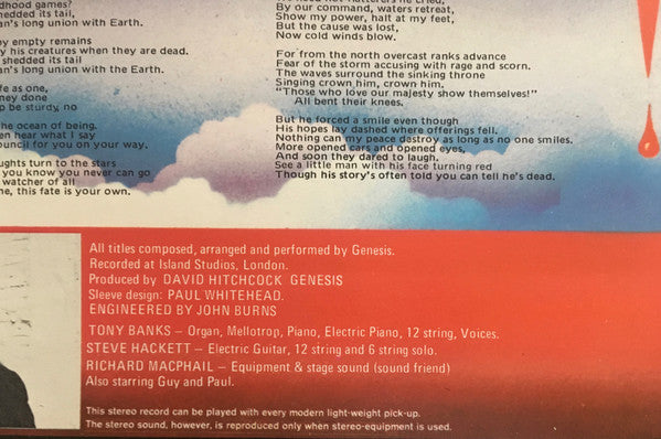 Genesis : Foxtrot (LP, Album, RE, Blu)