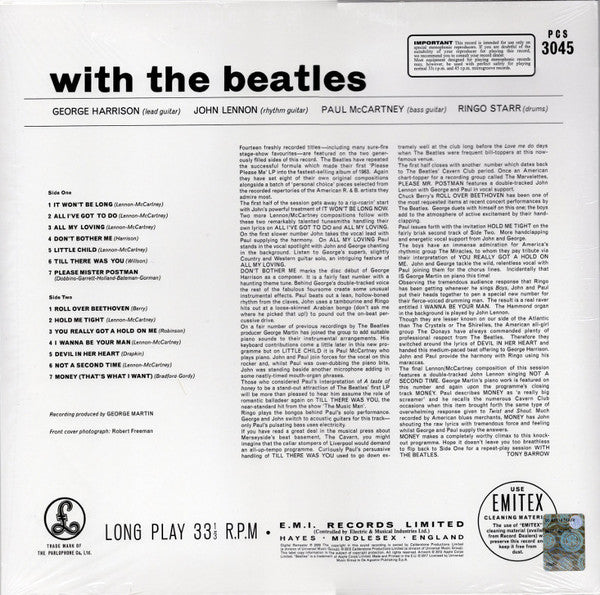The Beatles : With The Beatles  (LP, Album, RE, RM)