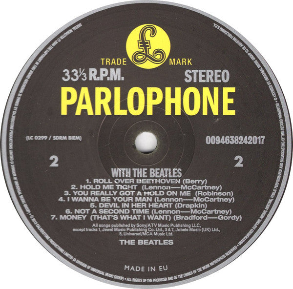 The Beatles : With The Beatles  (LP, Album, RE, RM)