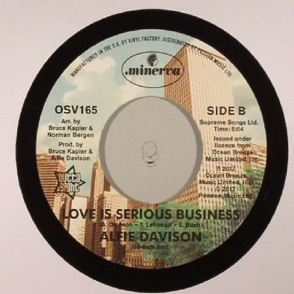 Alfie Davison : Love Is Serious Business (7", Single)