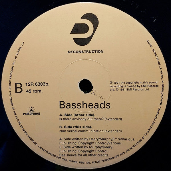 Bassheads : Is There Anybody Out There? (12")