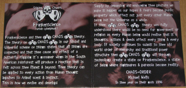 Signs Of Chaos : Frankenscience (Urban Cyberphunk) (2x12", Album)
