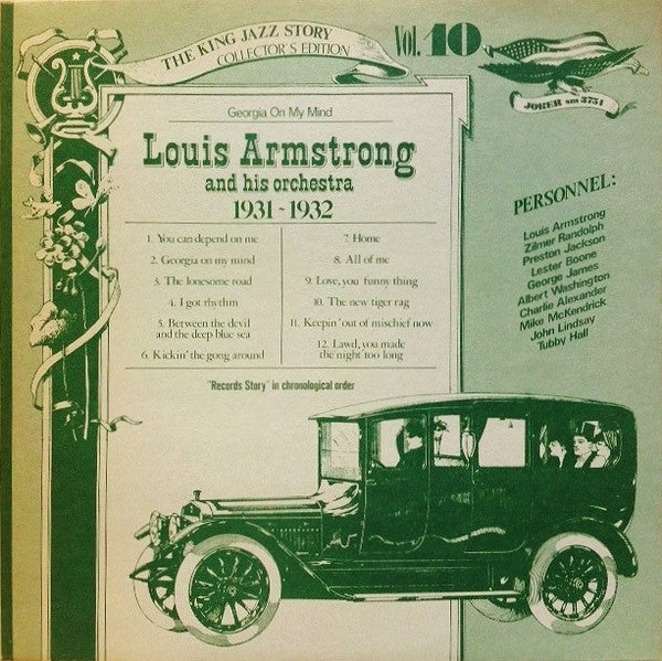 Louis Armstrong And His Orchestra : Georgia On My Mind (1931 - 1932) (LP, Comp, RE)