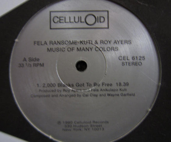 Fela Anikulapo Kuti* And Roy Ayers : Music Of Many Colors (LP, Album, RE)