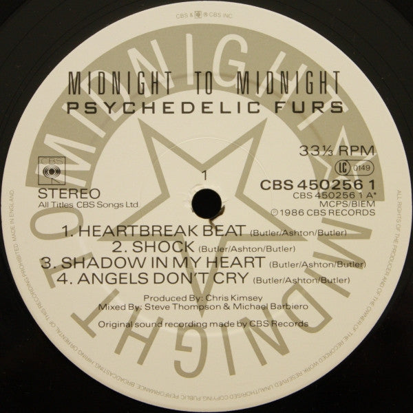 Psychedelic Furs* : Midnight To Midnight (LP, Album)