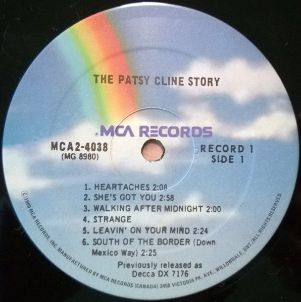 Patsy Cline : The Patsy Cline Story (2xLP, Comp, RE)