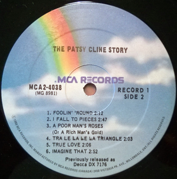 Patsy Cline : The Patsy Cline Story (2xLP, Comp, RE)