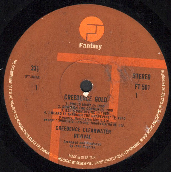 Creedence Clearwater Revival : Creedence Gold (LP, Comp)