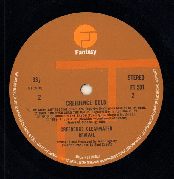 Creedence Clearwater Revival : Creedence Gold (LP, Comp)