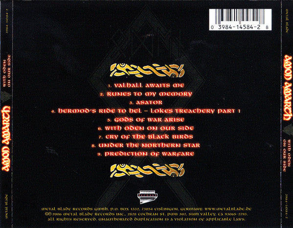 Amon Amarth : With Oden On Our Side (CD, Album)
