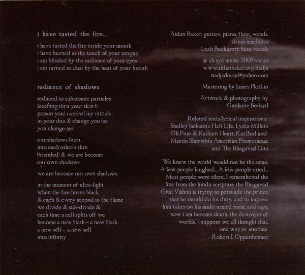 Nadja (5) : Radiance Of Shadows (CD, Album)