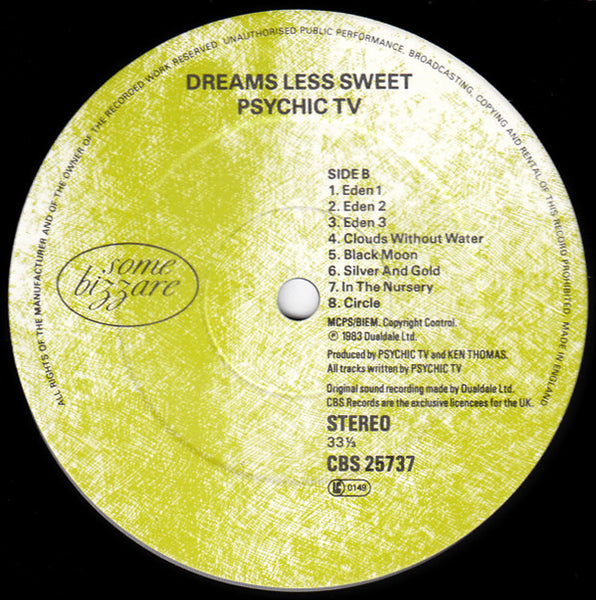 Psychic TV : Dreams Less Sweet (LP, Album + 12", EP, Ltd)