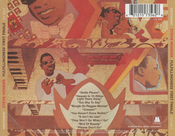 Stevie Wonder : Fulfillingness' First Finale (CD, Album, RE, RM, EDC)