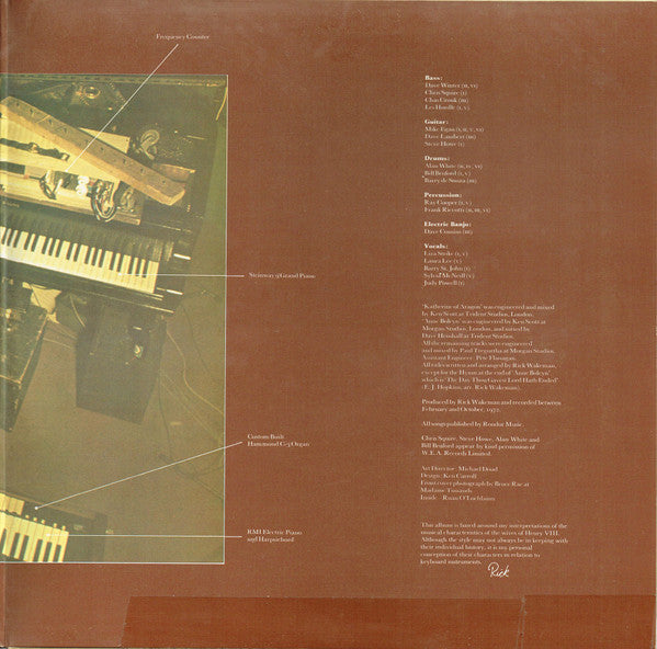 Rick Wakeman : The Six Wives Of Henry VIII (LP, Album, RE, Gat)