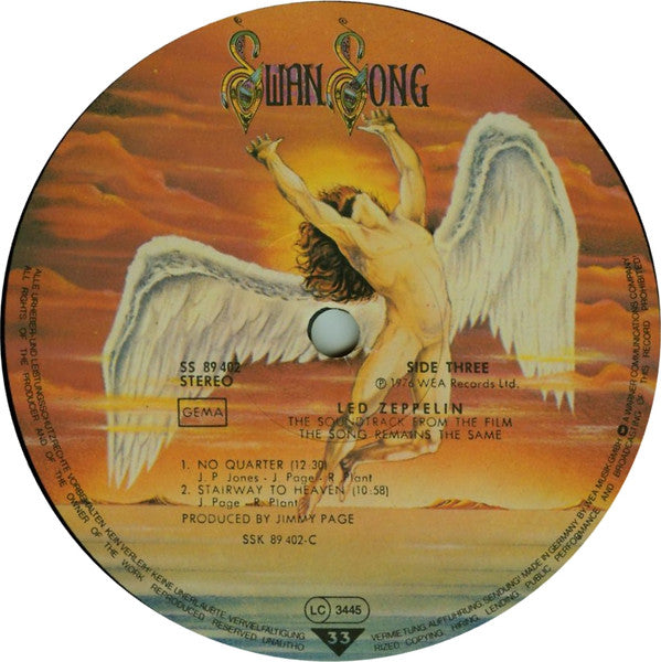 Led Zeppelin : The Soundtrack From The Film The Song Remains The Same (2xLP, Album, RE, Gat)