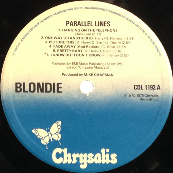 Blondie : Parallel Lines (LP, Album)