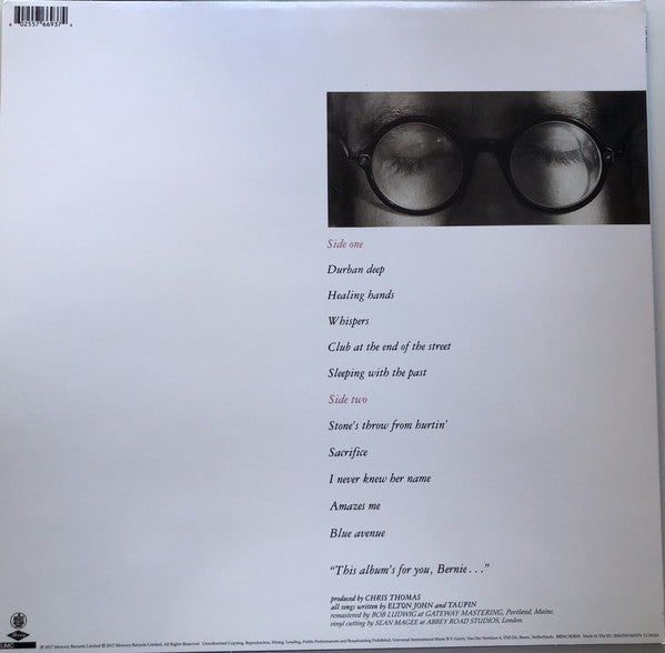 Elton John : Sleeping With The Past (LP, Album, RE, RM, 180)