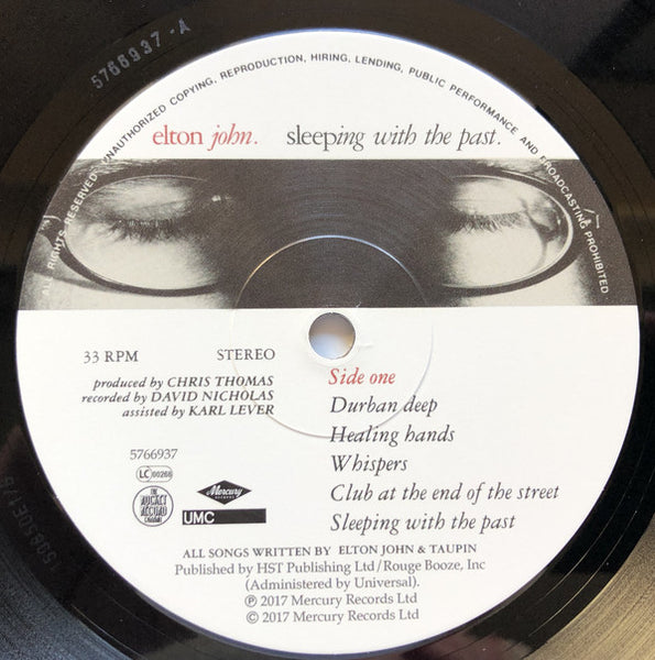 Elton John : Sleeping With The Past (LP, Album, RE, RM, 180)