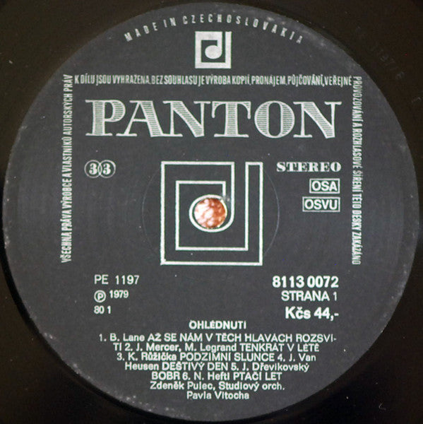 Zdeněk Pulec : Ohlédnutí (Looking Back) (LP, Album, RP)