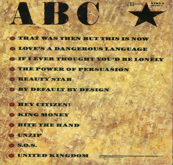 ABC : Beauty Stab (LP, Album)