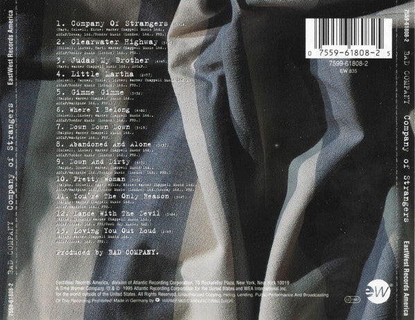 Bad Company (3) : Company Of Strangers (CD, Album)