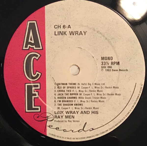 Link Wray : Early Recordings (LP, Comp, Mono)