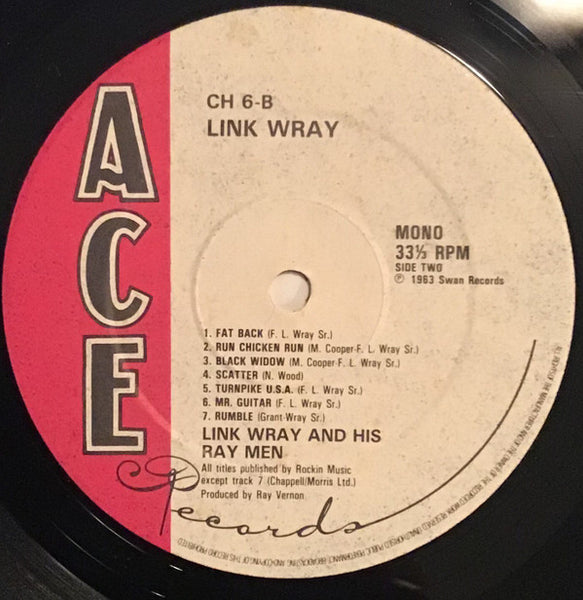 Link Wray : Early Recordings (LP, Comp, Mono)