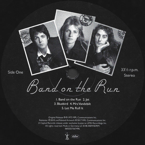 Paul McCartney & Wings* : Band On The Run (LP, Album, RE, RM, 180)