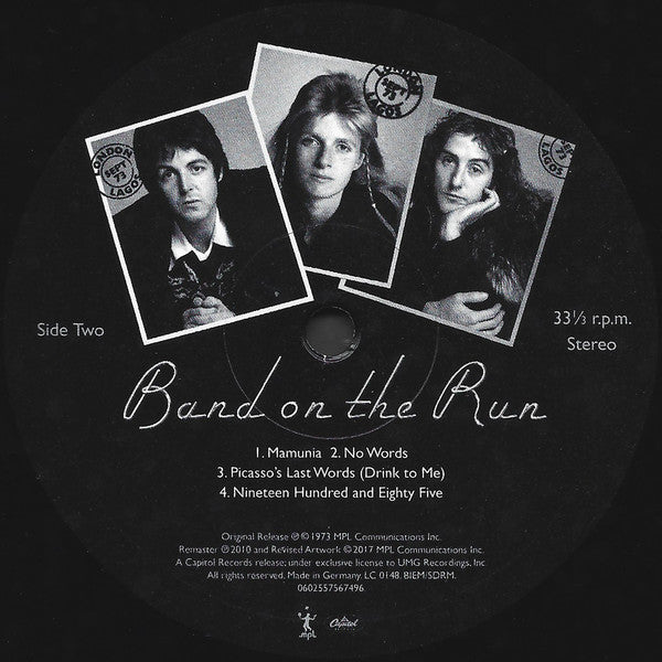 Paul McCartney & Wings* : Band On The Run (LP, Album, RE, RM, 180)