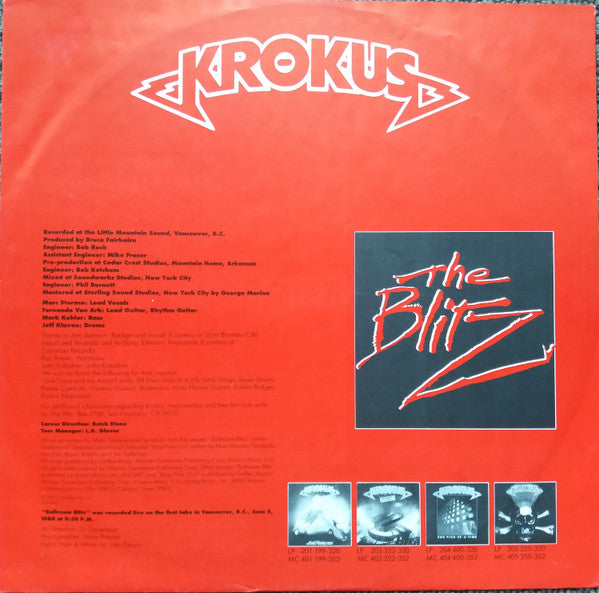 Krokus : The Blitz (LP, Album)