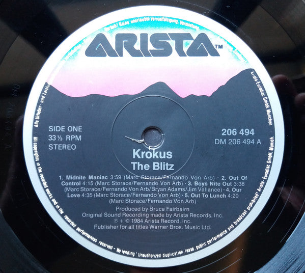 Krokus : The Blitz (LP, Album)