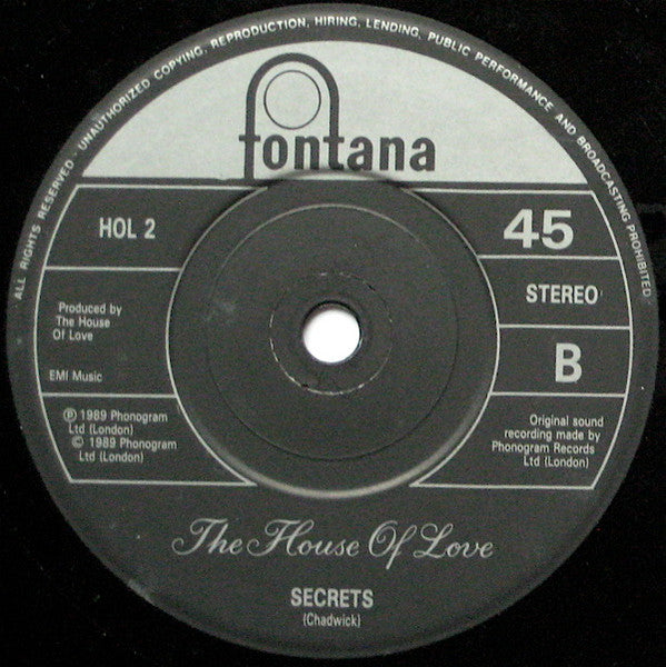 The House Of Love : I Don't Know Why I Love You (7", Single)