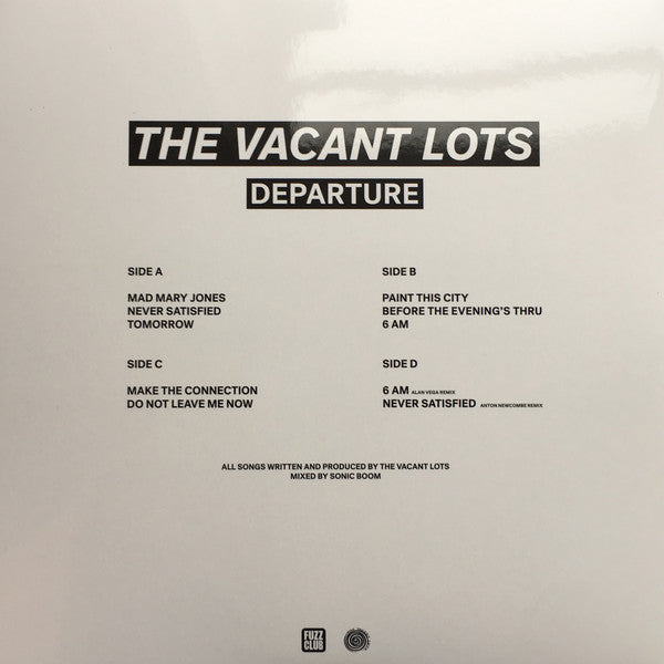 The Vacant Lots : Departure (2xLP, Album, RE, Bla)