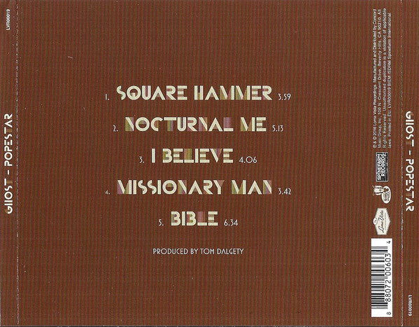 Ghost (32) : Popestar (CD, EP)