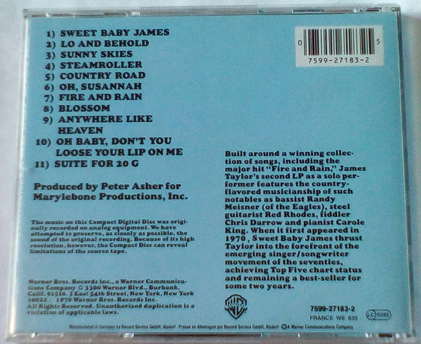 James Taylor (2) : Sweet Baby James (CD, Album, RE)