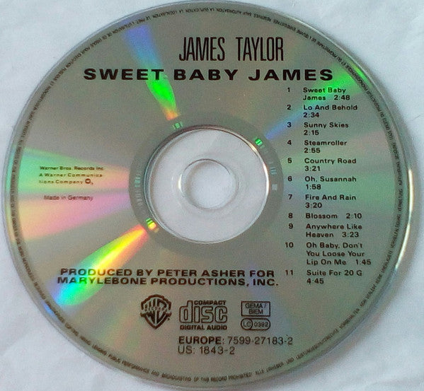James Taylor (2) : Sweet Baby James (CD, Album, RE)